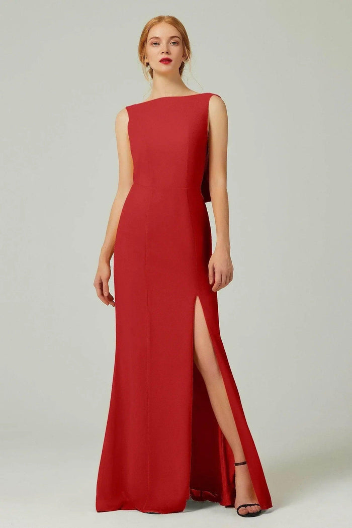 Sheath-Column Sweep-Brush Chiffon Dresses CB0310CS - COCOMELODY
