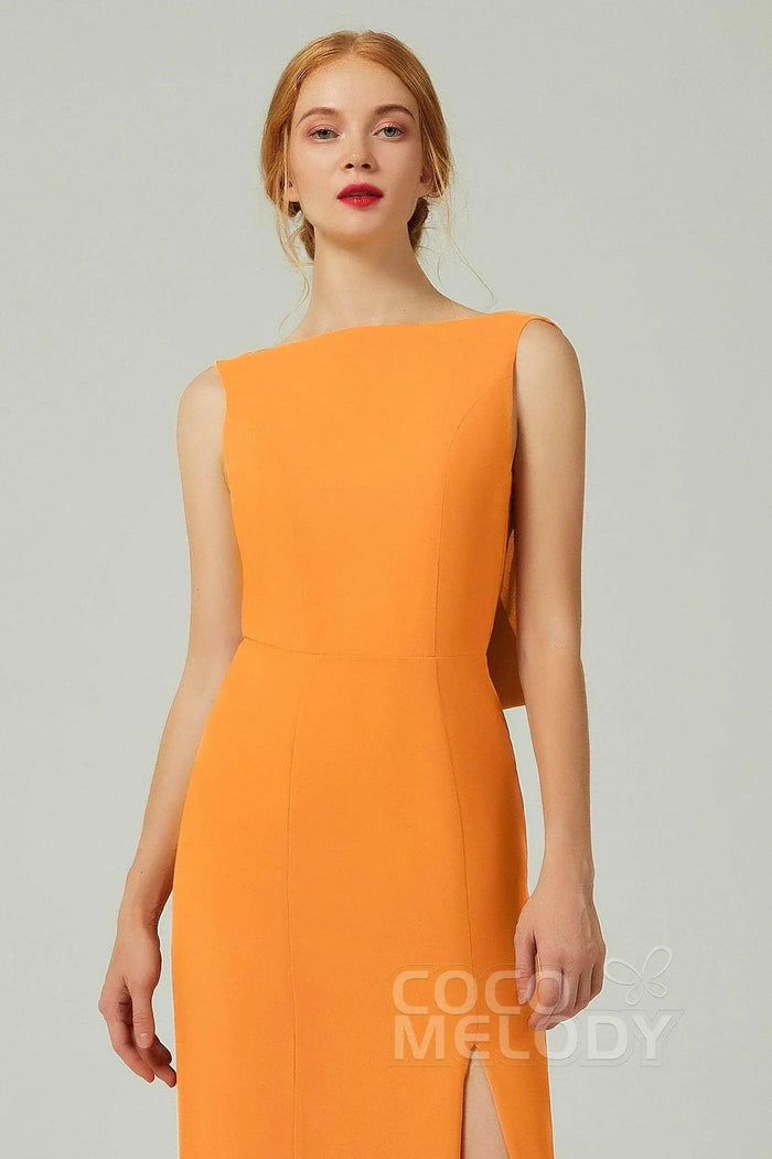 Sheath-Column Sweep-Brush Chiffon Dresses CB0310CS - COCOMELODY