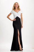 Sheath Maxi Elastic Cloth Mother Of The Bride Dress CM0319 - COCOMELODY