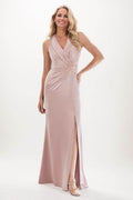 Sheath Maxi Elastic Silk like Satin Mother Of The Bride Dress CM0314 - COCOMELODY