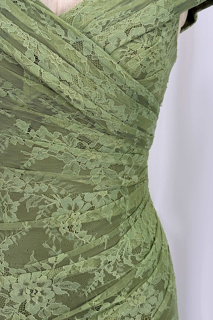 Sheath Maxi Lace Mother Of The Bride Dress CM0325