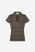 Sheer Striped Polo