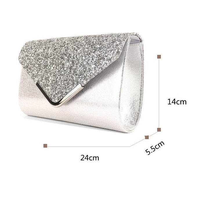 Shiny rhinestone small envelope bag 706744649389 - COCOMELODY