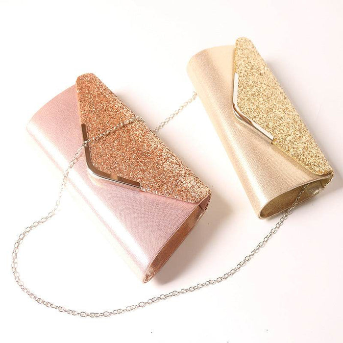 Shiny rhinestone small envelope bag 706744649389 - COCOMELODY