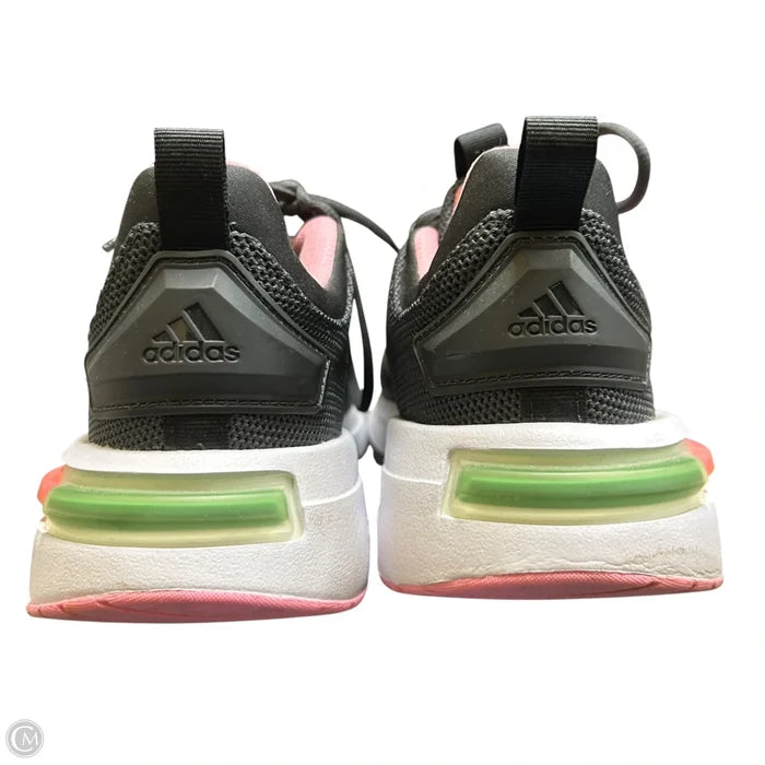Shoes Athletic By Adidas In Grey & Pink, Size: 10