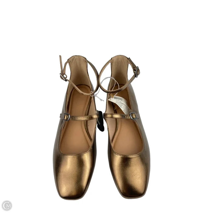 Shoes Flats By Old Navy In Gold, Size: 8