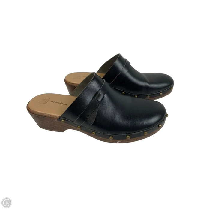 Shoes Flats By Time And Tru In Black, Size: 9