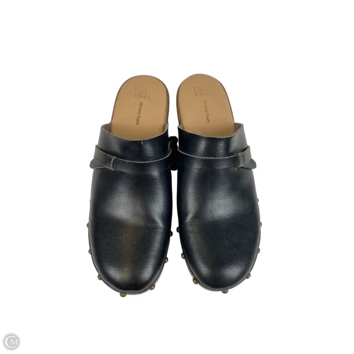 Shoes Flats By Time And Tru In Black, Size: 9