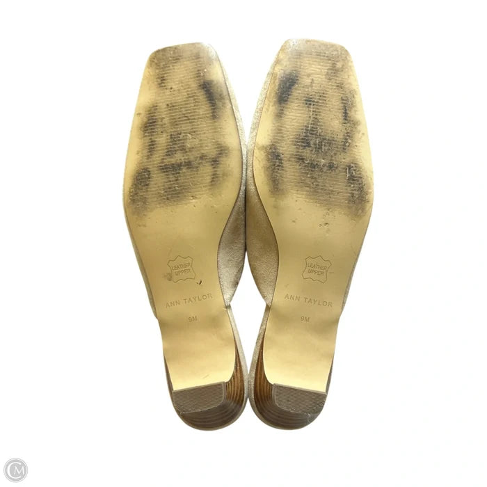 Shoes Heels Block By Ann Taylor In Tan, Size: 9