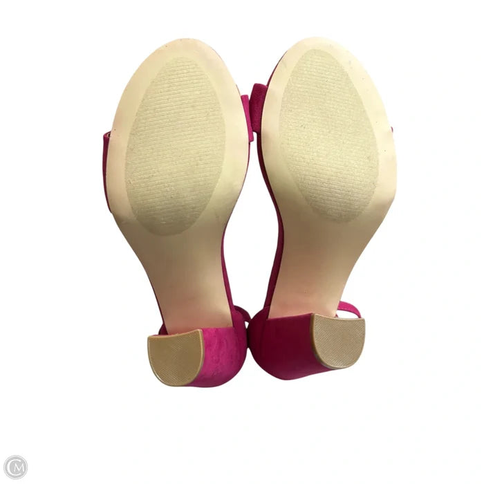 Shoes Heels Block By Just Fab In Pink, Size: 9.5