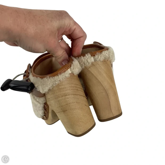 Shoes Heels Block By Veronica Beard In Tan, Size: 5