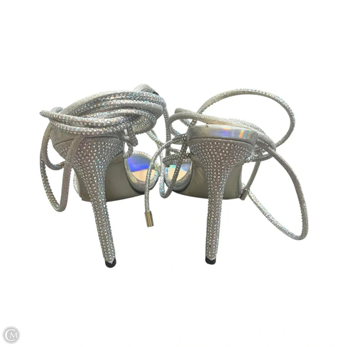 Shoes Heels Stiletto In Silver, Size: 10.5