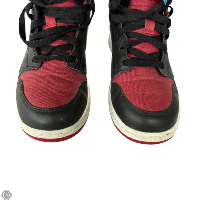 Shoes Luxury Designer By Jordan In Black & Red, Size: 6.5