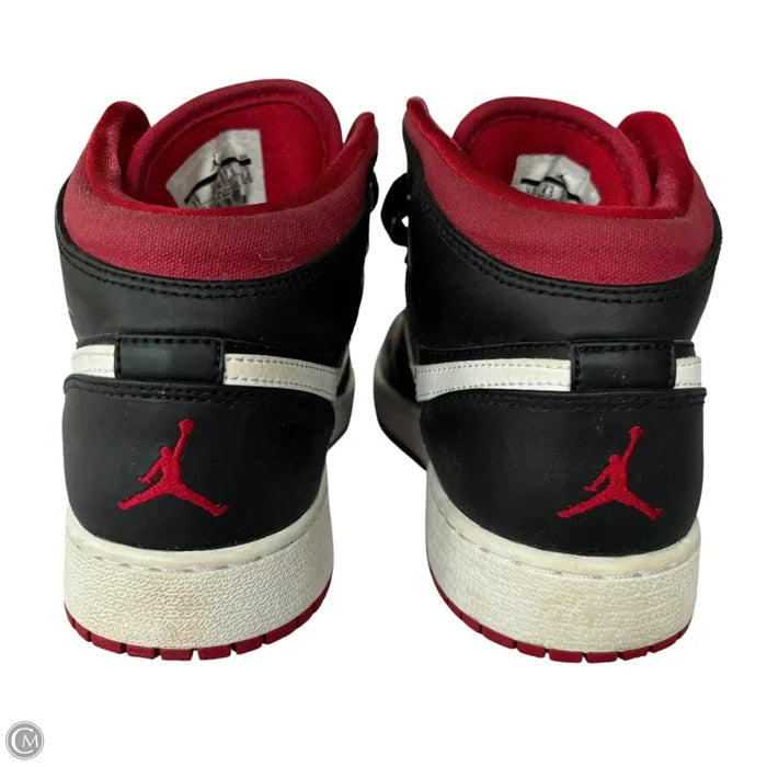 Shoes Luxury Designer By Jordan In Black & Red, Size: 6.5