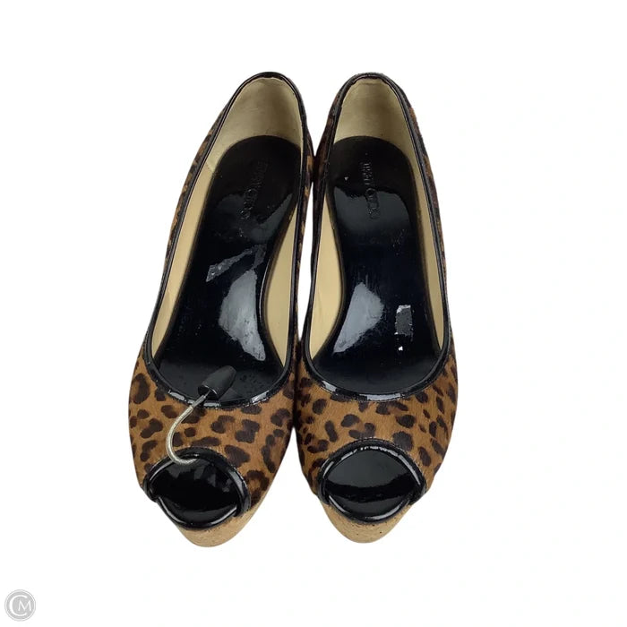 Shoes Luxury Designer By Jimmy Choo In Animal Print, Size: 41