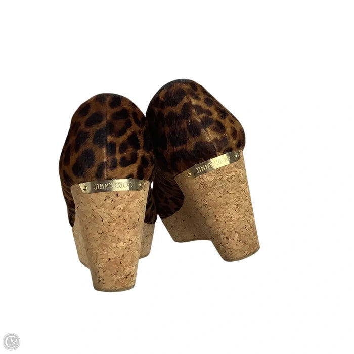 Shoes Luxury Designer By Jimmy Choo In Animal Print, Size: 41