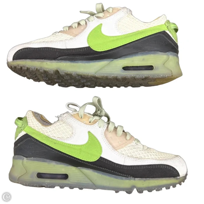 Shoes Sneakers By Nike In Brown & Green, Size: 9.5