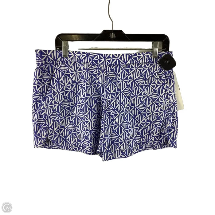 Shorts Designer By Lilly Pulitzer In Blue & White, Size: M