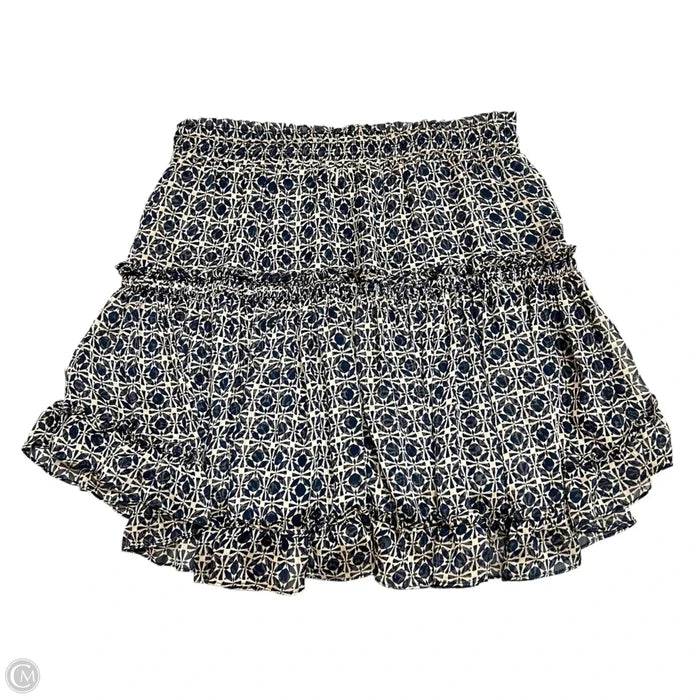 Skirt Designer By Misa In Blue & Tan, Size: 4