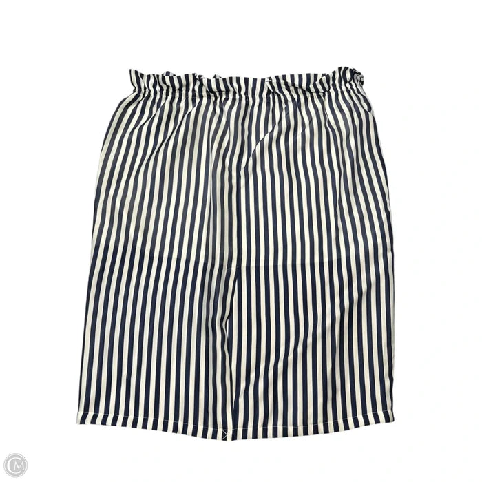 Skirt Midi By J. Crew In Blue & White, Size: 3x