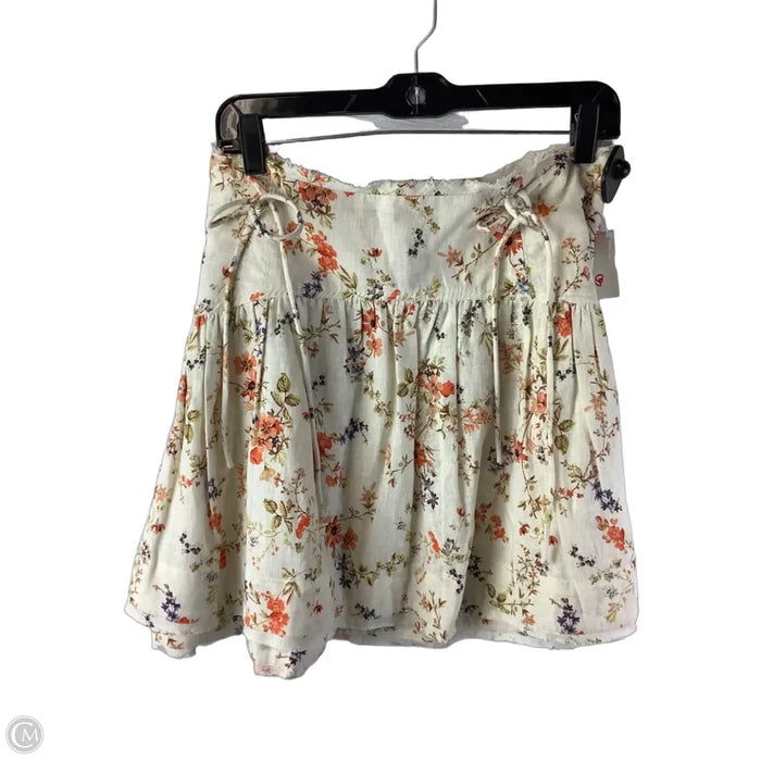 Skirt Mini & Short By Anthropologie In Cream, Size: 12