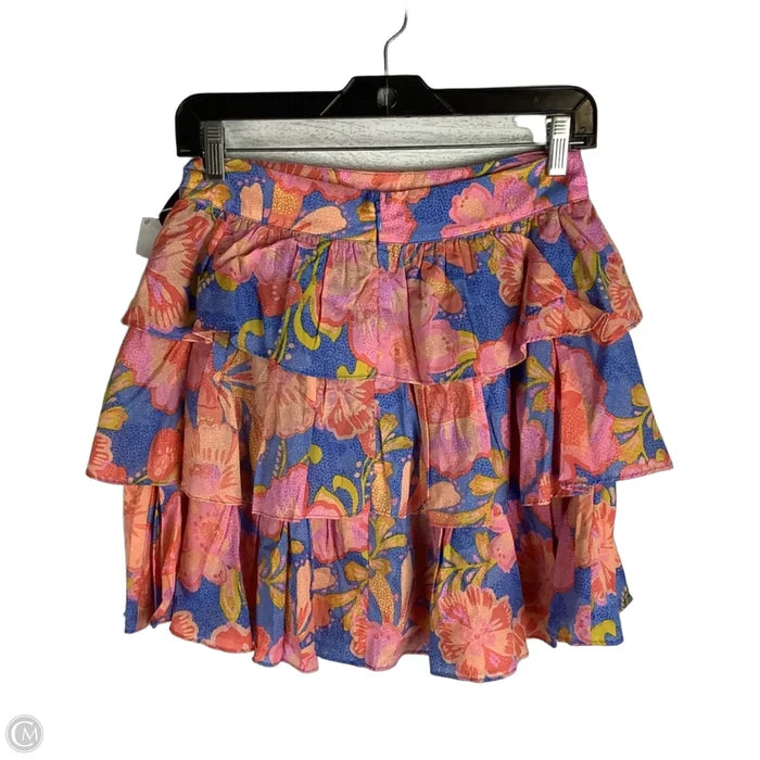 Skirt Mini & Short By Olivaceous In Tropical Print, Size: M