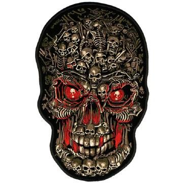 Skull of Skulls Patch: Description
Heat-sealed backing for easy iron-on application