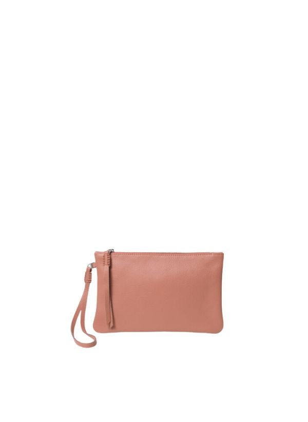 Pochette Callista Crafts Slim Pochette Grained Leather Peach O/S / Peach Apoella