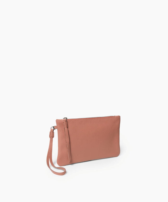 Pochette Callista Crafts Slim Pochette Grained Leather Peach O/S / Peach Apoella
