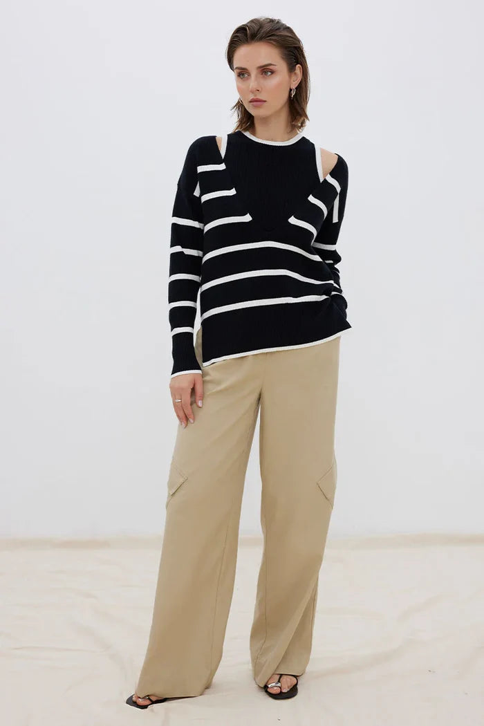 So4005 Sovere Combo Knit Sweater