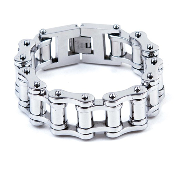 SS Link Bracelet Small: *Heavy Duty Stainless Steel Bracelet*Approximate 1 inch wide