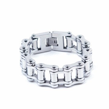 SS Link Braclet: Heavy Duty Stainless Steel Bracelet    Approximate 1 inch wide