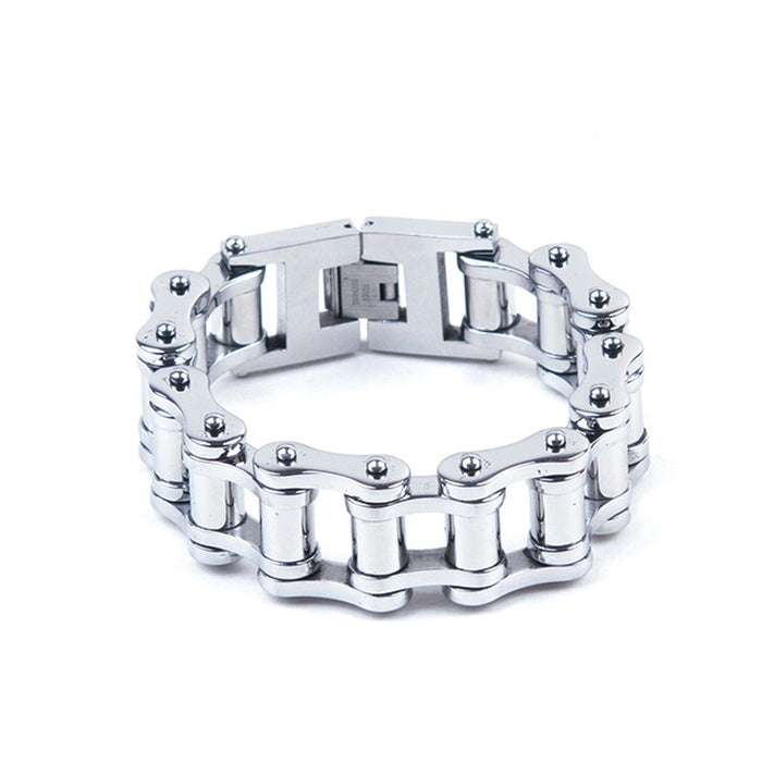 SS Link Braclet: Heavy Duty Stainless Steel Bracelet    Approximate 1 inch wide