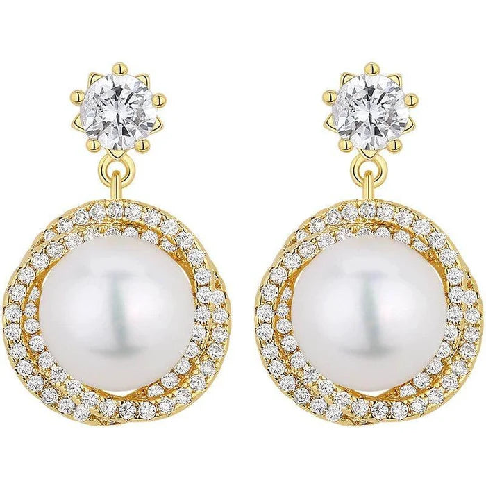 Star ring pearl earring girl light luxury 721667846903 - COCOMELODY