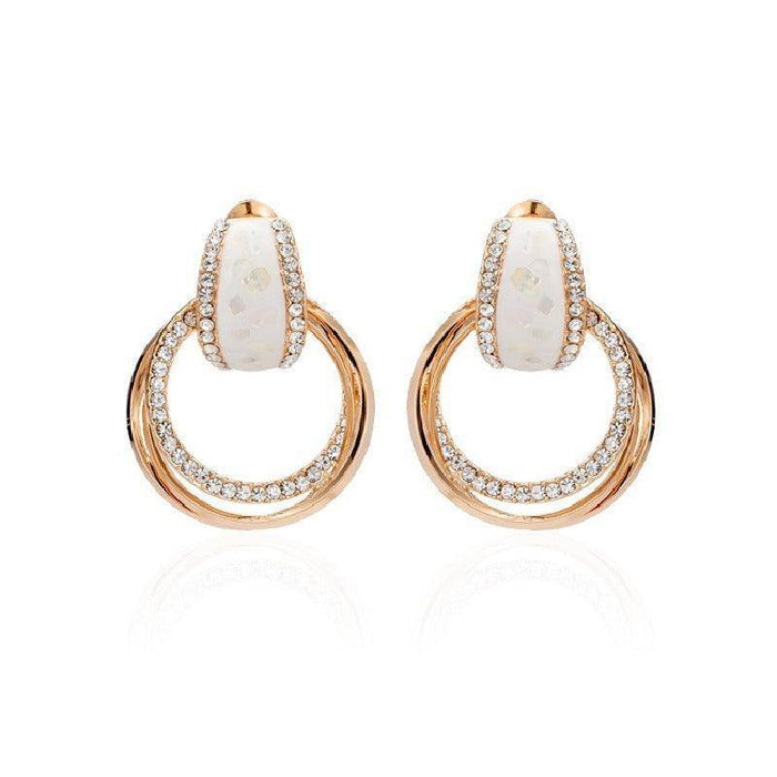 Sterling silver light luxury temperament earrings earrings stud gift for women 595236840981 - COCOMELODY