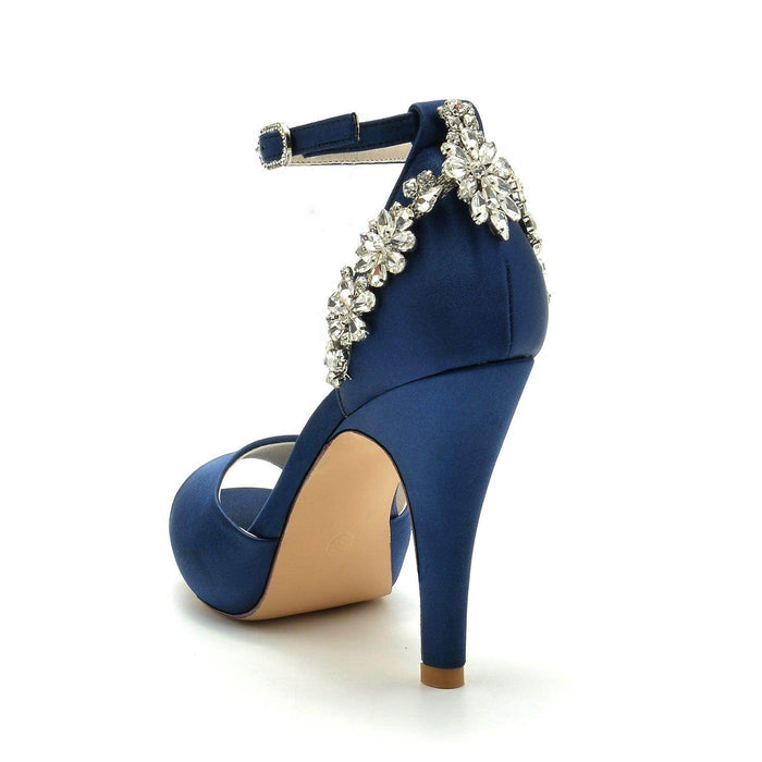 Stiletto Heel 10cm Silk-Like Shoes CK0350 - COCOMELODY