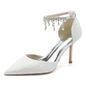 Stiletto Heel 8.5cm Lace Shoes CK0175 - COCOMELODY