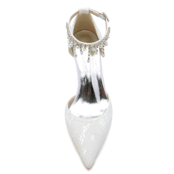 Stiletto Heel 8.5cm Lace Shoes CK0175 - COCOMELODY