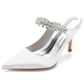 Stiletto Heel 8.5cm Silk-Like Lace Shoes CK0142 - COCOMELODY