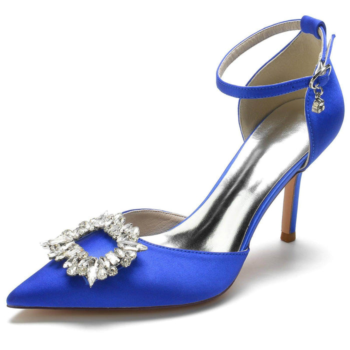 Stiletto Heel 8.5cm Silk-Like Shoes CK0133 - COCOMELODY
