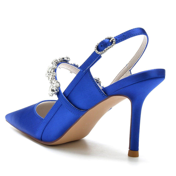 Stiletto Heel 8.5cm Silk-Like Shoes CK0137 - COCOMELODY