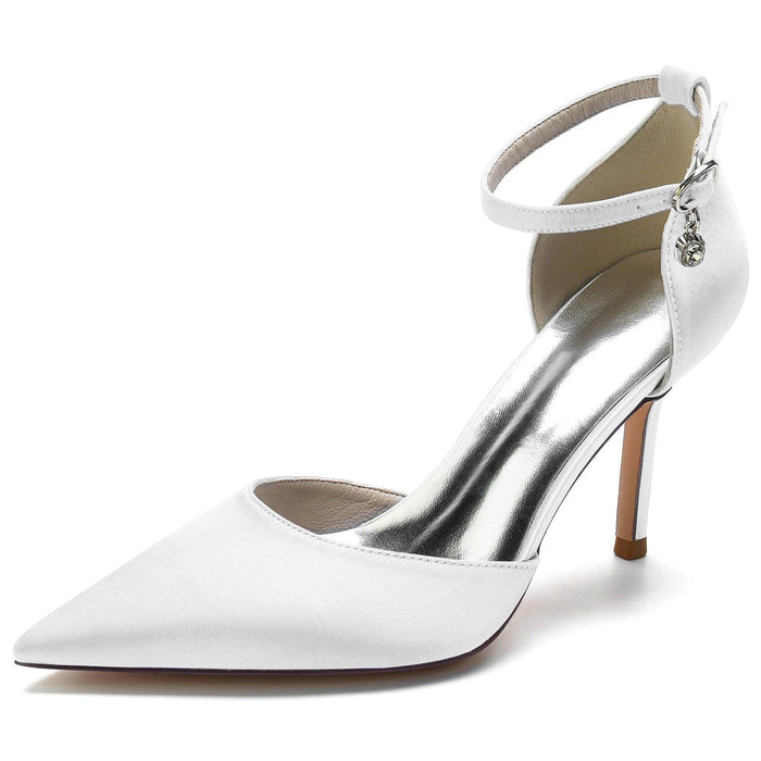 Stiletto Heel 8.5cm Silk-Like Shoes CK0146 - COCOMELODY