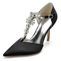 Stiletto Heel 8.5cm Silk-Like Shoes CK0156 - COCOMELODY