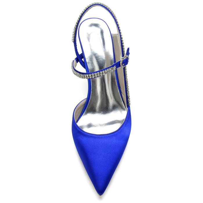 Stiletto Heel 8.5cm Silk-Like Shoes CK0161 - COCOMELODY