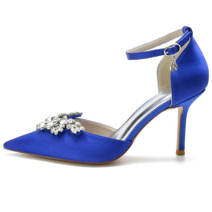 Stiletto Heel 8.5cm Silk-Like Shoes CK0164 - COCOMELODY
