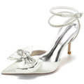 Stiletto Heel 8.5cm Silk-Like Shoes CK0166 - COCOMELODY