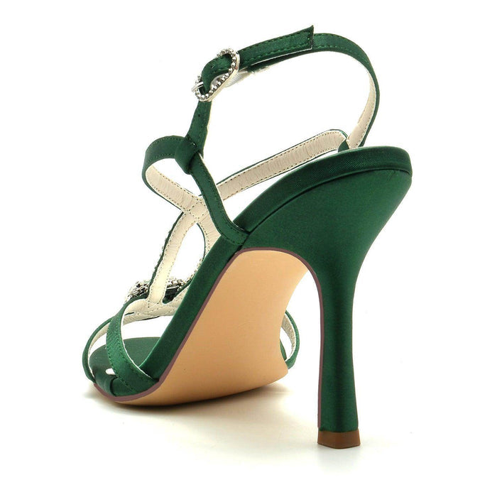 Stiletto Heel 9.5cm Silk-Like Shoes CK0329 - COCOMELODY