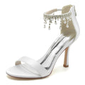 Stiletto Heel 9.5cm Silk-Like Shoes CK0334 - COCOMELODY