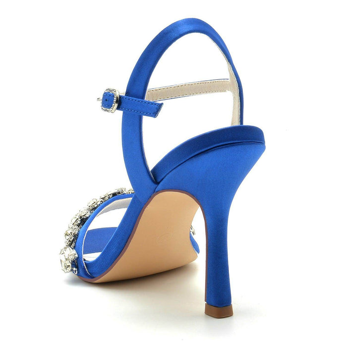 Stiletto Heel 9.5cm Silk-Like Shoes CK0339 - COCOMELODY