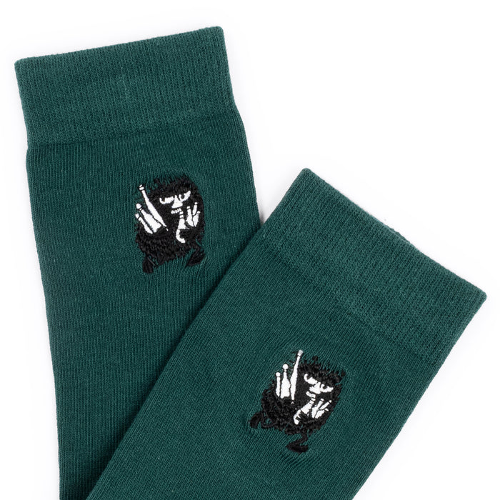 Stinky's Getaway Embroidery Men Socks